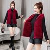 Autumn and Winter Women's Sleeveless Plus Size Vest Loose Casual Vests Loose Thickened Vest Double-sided Fleece Vest Women's Hooded Fleece Vest
