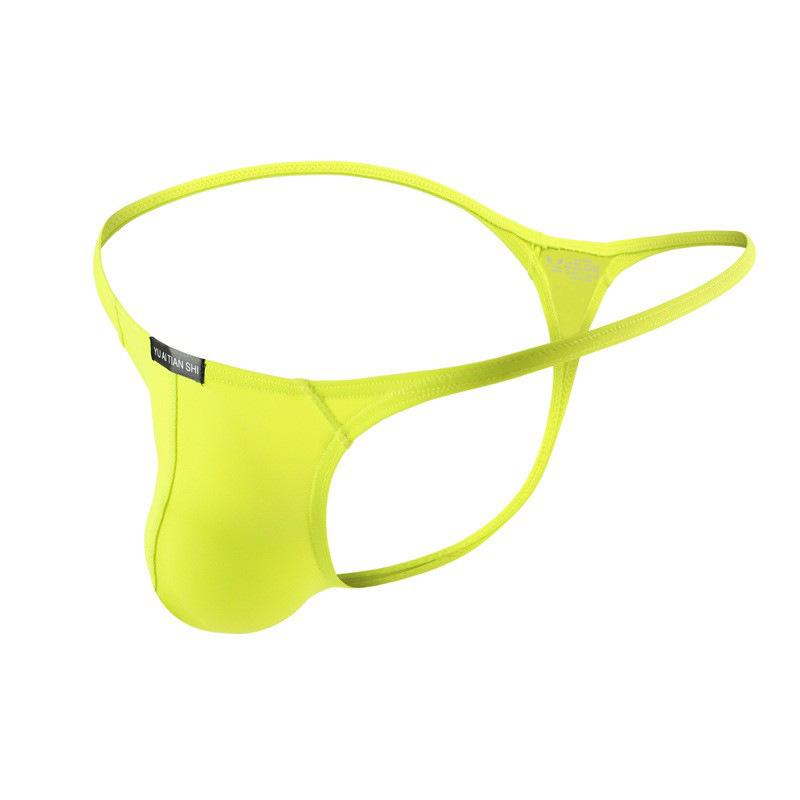 T-Back Thongs Men Sexy Bulge Pouch Underpants Bikini Trunks Mini Panties Male Breathable Knickers Soft Lingerie Man Underwear