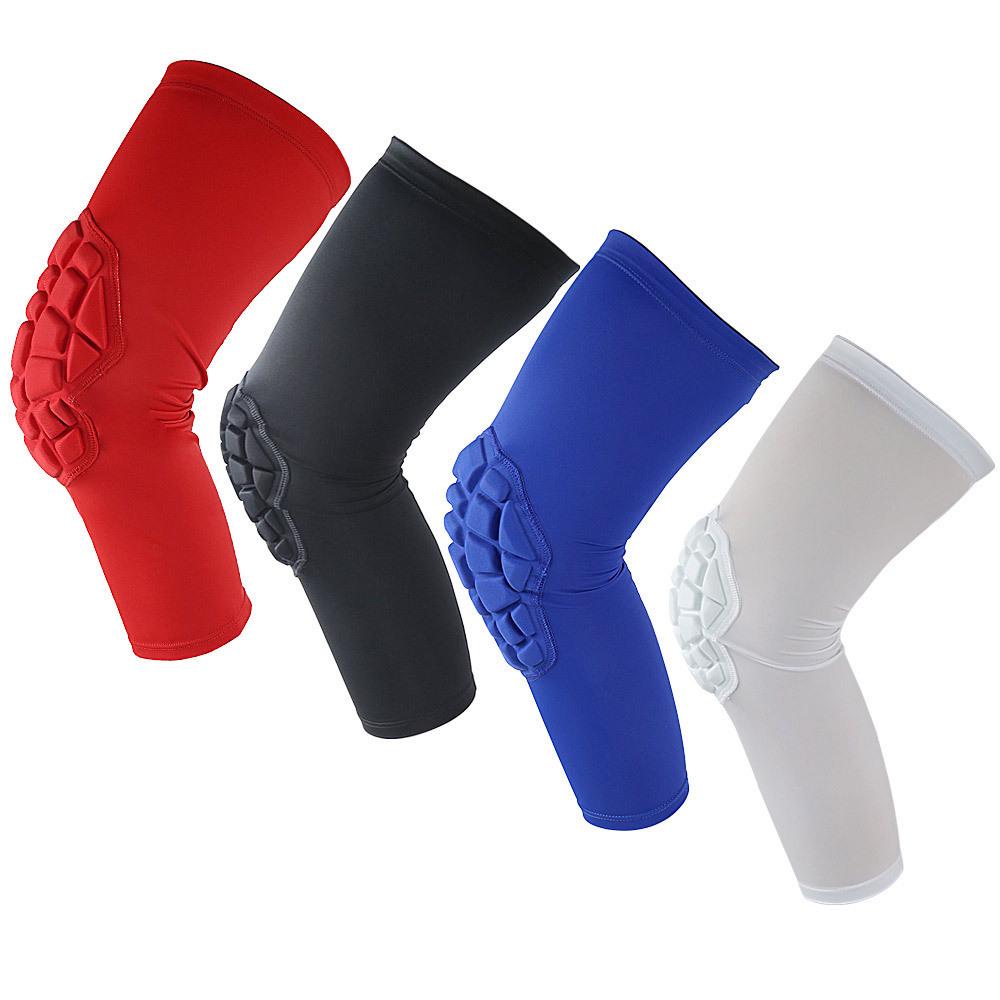 Unisex Honeycomb Knee Pads for Sports, Basketball & Hiking – Enhanced Knee Protection White XXL (160-220 jin)