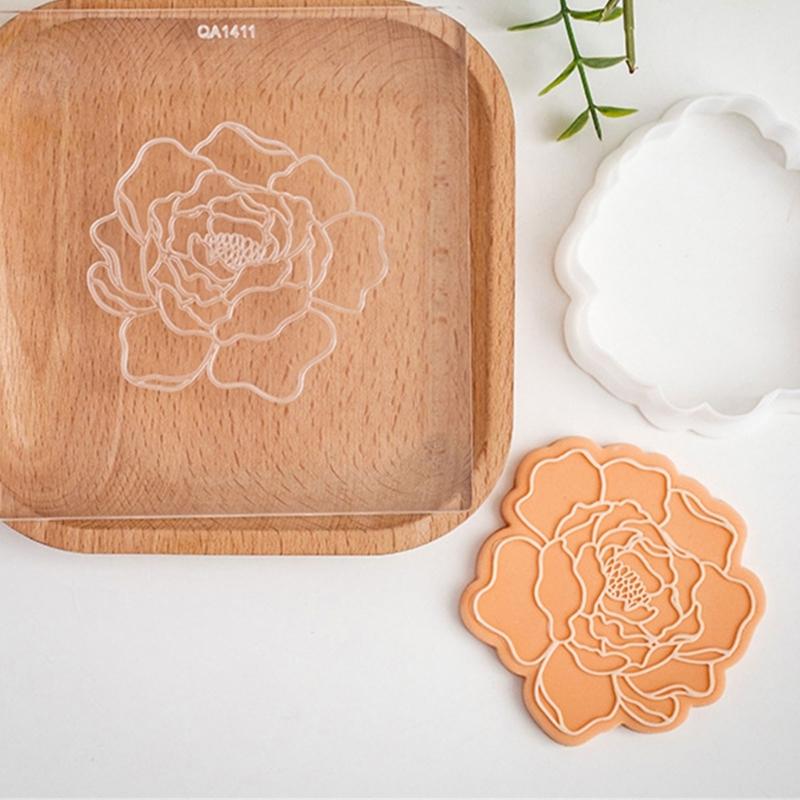 Mother's Day Fondant Mold Cookie Embossing Mould Easy Releases Plastic Cake Decorating Tool for Baking Enthusiasts