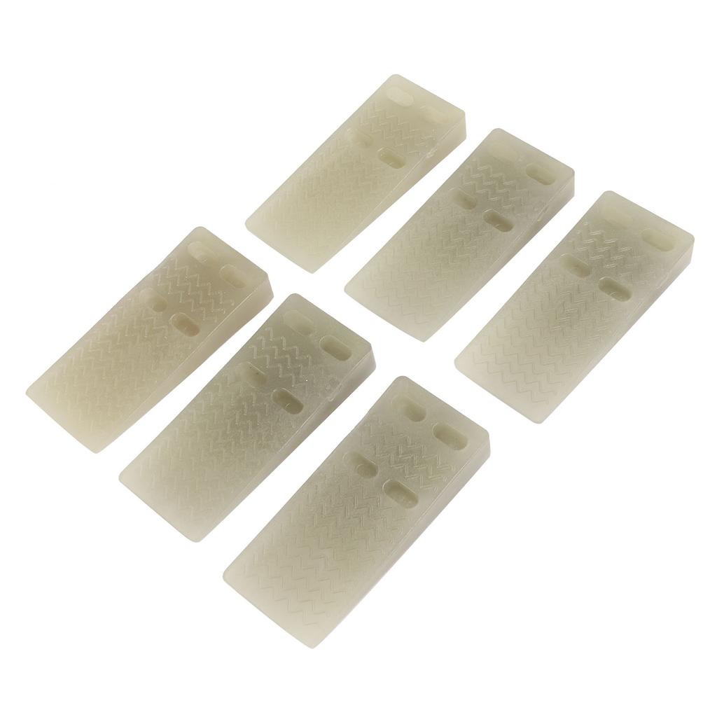 6Pcs Tür Stopper Gummi Keil Stoppt Winddicht Crashproof Fluoreszierend für Teppich Boden Schule Offi