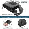 12V and 150W New Upgrade Portable Car Heater, 2 in 1 Heater & Fan, Automobile Windshield Defroster Fan, Car Defroster That Plug into Cigarette Lighter