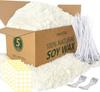 5 Lbs Ceară Naturală de Soia Pentru Fabricarea Lumânărilor 100 Fitile din Bumbac Stickere 2 Dispozitive de Centrare