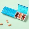 Kreativer 7-Tage-Pillen-Organizer zum Mitnehmen - Kunststoff-Aufbewahrungsbox mit Klappdeckel für den Heimgebrauch