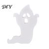 Halloween Ghost Table Decor Cute Wooden Sign, Spooky White Standing Rustic Wood Ornament Block Sign for Holiday Tiered Tray Centerpiece, Indoor