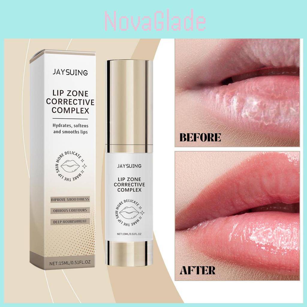 Jaysuing Lip Essence Serum Hydrating Moisturizing Nourishing Softening Lip Care 15ml