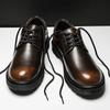 Brand New British Style Luxury Outdoor Brand Thick Bottom Oxford Shoes Men Lace Up Safety Shoes Beef Tendon Outsole Work Shoes
