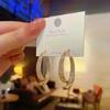 High-end Purple Golden Foil Crystal Ball Earrings For Women Fashionable Personalized Daily Accessory Party Jewelry Birthday Gift