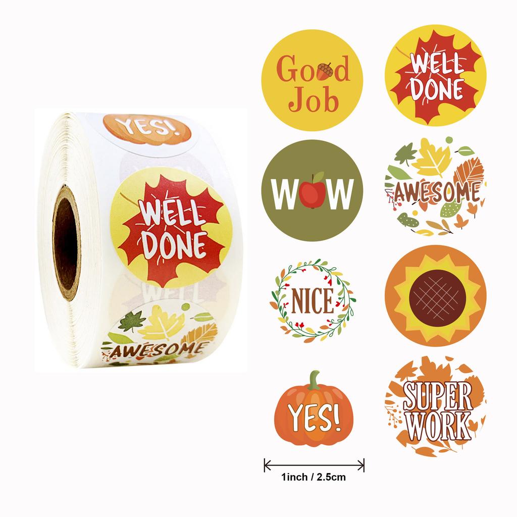 Stickers 500 Pcsroll Face Encouragement Reward Sticker Children Toy Decoration Sticker Label