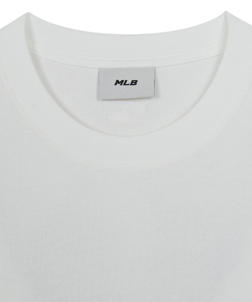 Emelbi Basic Simple Street Logo Oversized Short Sleeve T-Shirt Ny (White)