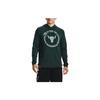 Under Armour Project Rock Johnson Logo Print Trainingshoodie Heren Hoodies Groen 1361747-384