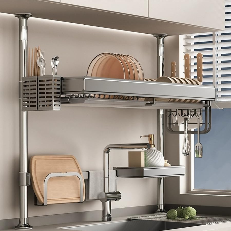 

Zilnox Натяжение посуды над большим пространством Углерод Ширина 78 x Глубина x Высота см Сушилка, Тип, Раковина, Узкий, Кухня, Корзина, Регулируемый, Многофункциональный,