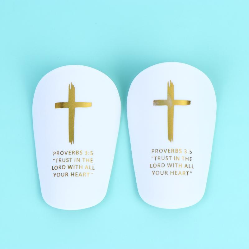 1Pair Christ Shin Guards With Bibleverse Soccer Football Protective Pads For Adults & Youth, Inspirational Sports Gear