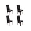 Day and Night - Day and Night Dining Chairs 4 Units Brown Synthetic Leather