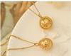 Elegant French Summer Titanium Steel Planet Necklace - Gold Plated Clavicle Chain