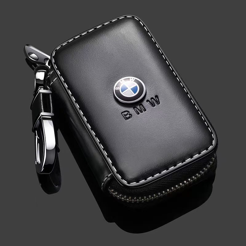 

Leather Car Key Case Protection Auto Key Bag Key Chain Cover for BMW E46 E90 E60 F30 F10 G30 G20 G32 X1 X2 X3 X5 Accessories