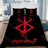 Copripiumino Federa Set Biancheria da Letto Anime Berserk Adulto Ragazzo Ragazza Decorazione Camera da Letto Regalo Bambini Singolo Matrimoniale Grande Dimensioni