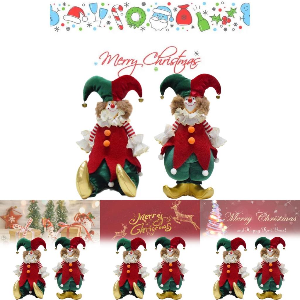 Charming Clown Figurine For Christmas Festivities Beautifully Handmade For Joyful Decor