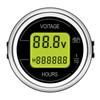 2'' 52MM 2 In 1 Car Voltage + Hour Display Gauge LED Digital Meter Waterproof Voltmeter Round Voltage Meter Volt Detector 12V24V