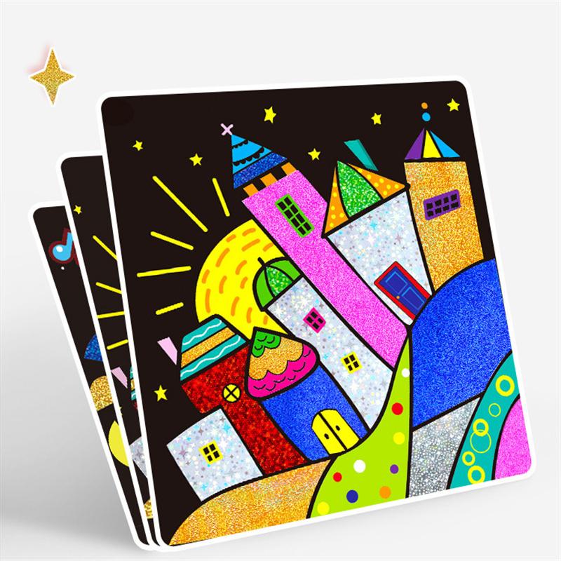 DIY Cartoon Magical Transfer Painting Crafts for Kids Arts and Crafts Toys Children Creative Educational Learning Drawing Toys