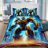 Cartoon T-Transformers Bettwäscheset für Kinder Erwachsene Geschenk Roboter Bettbezug Kissenbezug Einzel Doppel Große Größe