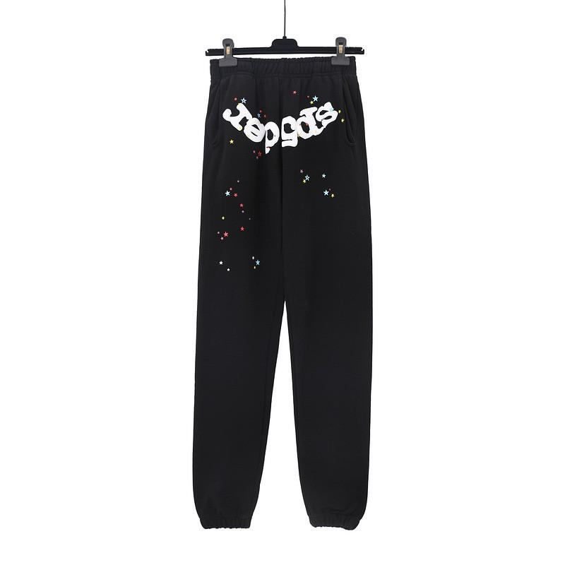 Oversized Hoodie With Spiderweb Foil Print Streetwear Cotton Sweatshirt Men