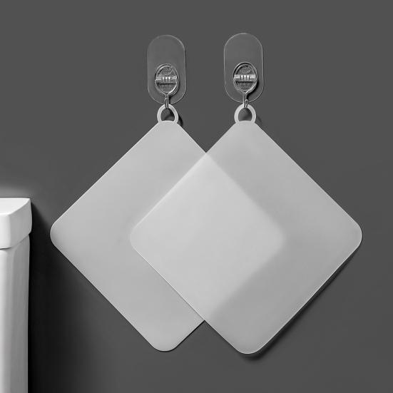 Copertura Quadrata per Scarico a Pavimento con Anello di Sospensione, Tappo Universale in Silicone per Doccia e Vasca da Bagno, Tappetino Deodorante Anti-Odore per Scarico Bagno Cucina Lavanderia