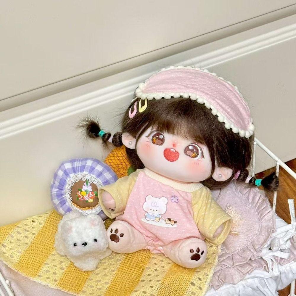 Outfit 20cm Cotton Doll Clothes Cartoon T-shirt Plush Doll Clothes  Doll Accessories