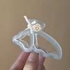 Hair Claw Hollow Butterflies Design 3D Rose Flower Decor Hair Clip Non-slip Teeth