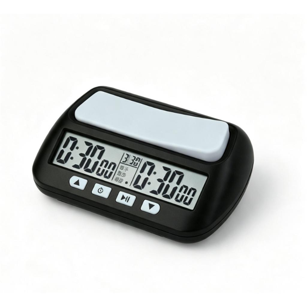 Digital Chess Clock Professional Timer for Chinese Go Game Competition Referee Watch with On Off Switch