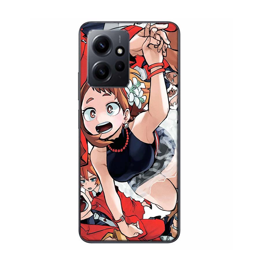 1pc Ochako Uraraka Phone Case For Redmi 12 13C 14C 12C Note 14 13 Pro Plus 10 10A 10C 9 9A 9C 9T K70 K80 Pro 8 8A Clear TPU