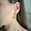 Silberohrringe mit Chrysolith 6.575ct (60002469)