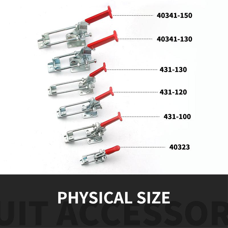 Adjustable Latch Toggle Clamp 1Pcs 100kg 180kg 300kg Universal Quick Metal Hand Tool for Machine Operation 431 40341 40323