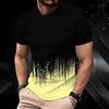 Men Print T Shirt Short Sleeve Crew Neck Casual Summer Fashion Tees Tops For Daily Outdoor Wear