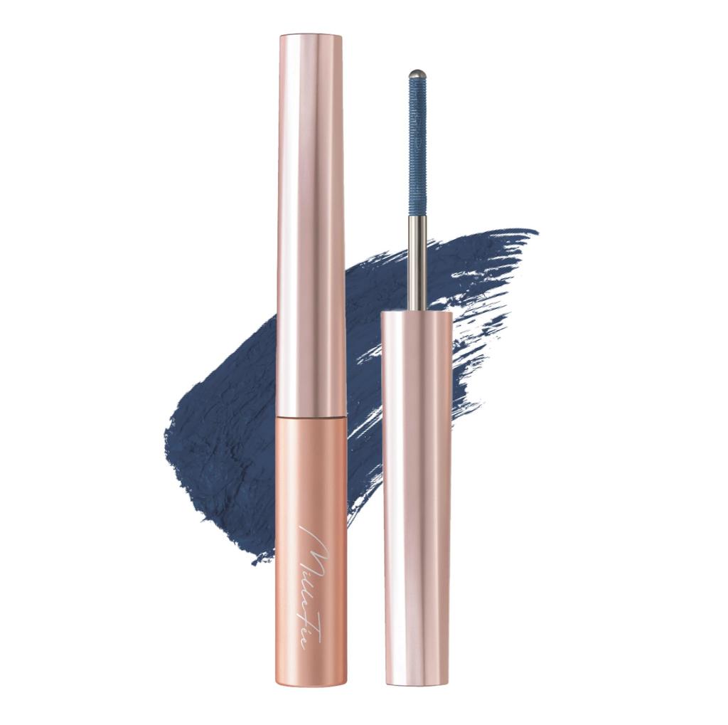MilleFee Metal Brush Mascara Long Curl Keeping Ultra Fine Eye Makeup Waterproof MilleFee (04 Blue) Oil-Based