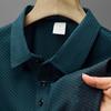 Polo Shirt for Men - Men's Textured Polo Shirt Breathable Performance, Short Sleeve Mens Golf Work Casual Tops