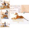 Luxuriöses Tiger Plüschtier Realistische Großkatze Orange Bengale Weiches Stofftier Kissen