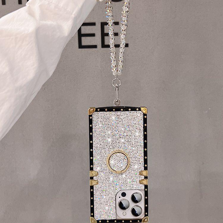 Glitter Powder Stand Applicable To Apple 16promax Mobile Case New IPhone 17 All Inclusive Silicone 14 15