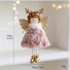 New Christmas Plush Angel Doll Pendant Ornaments Xmas Tree Hanging Decorations For Home Festive Party Decor 2025 New Year Gifts