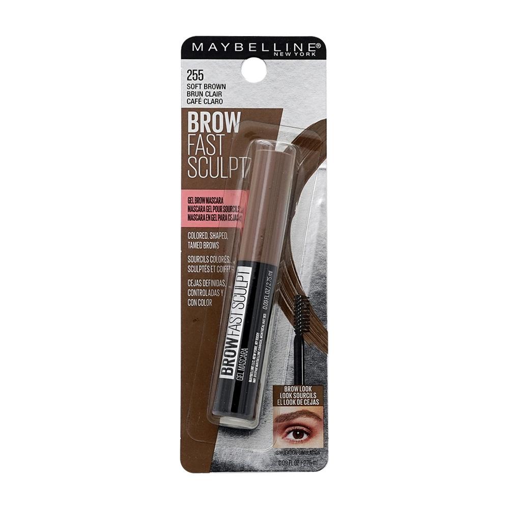 Brow Fast Sculpt Gel Eyebrow Mascara 255 Soft Brown, 0.09 fl oz