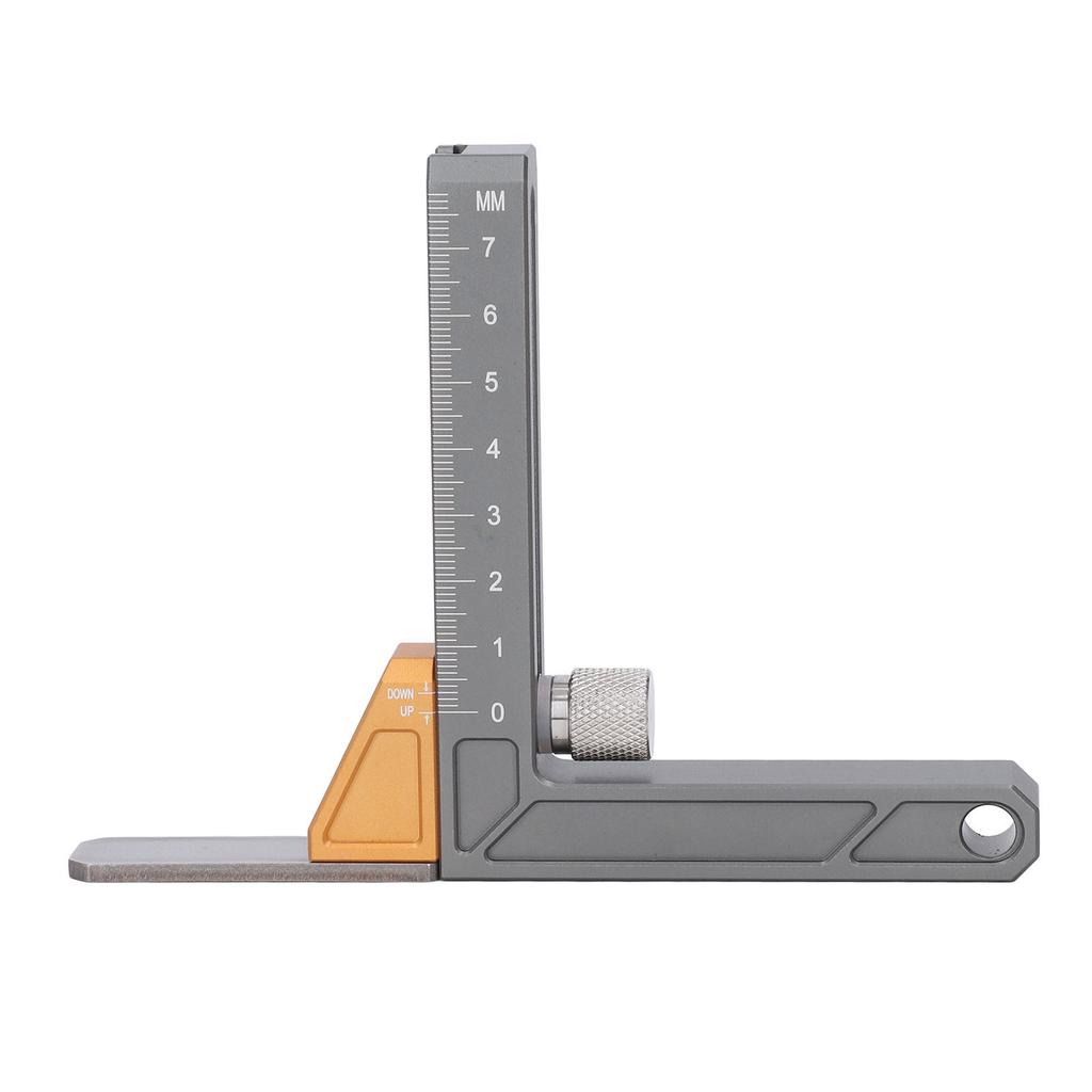 Woodworking Height Gauge Metric Unit Adjustable Depth Gauge Height Measuring Tool for Table Saw