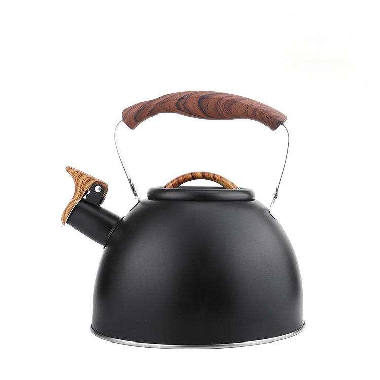 

HAB36A3LB European-style SUS whistle kettle (3L,0.35mm thick, BPA-free) -Compatible with natural gas