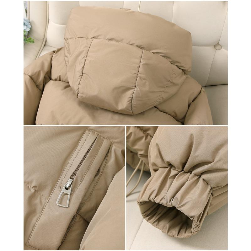 DAFIFY Damemote Uformelt Høst Vinter Ensfarget Print Langermede jakker og kåper dunfrakker