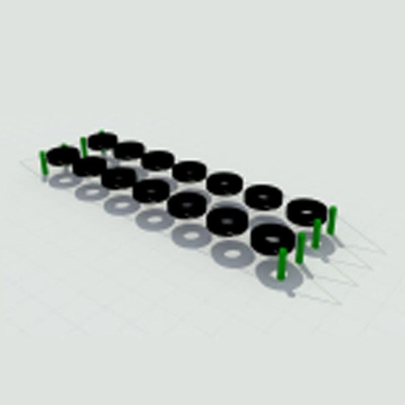 Outdoor Jumping Tire Bridge Obstacle Course Set