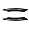 2x Car Headlight Lamp Eyebrow Eyelid Cover Trim Glossy For VW Passat B7 2010-14