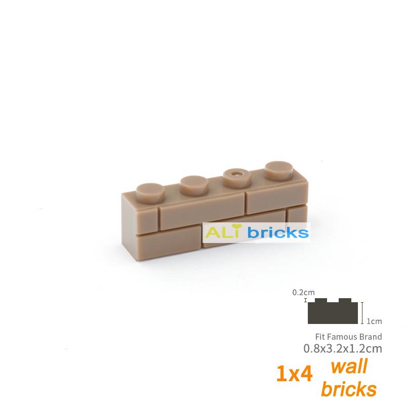 300pcs City Friends Wall Figures Bricks DIY Construction MOC Building Blocks Thick 1x4 Dots Compatible 15533