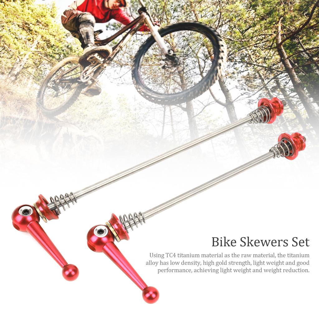 Wheel Hub Front and Rear Skewers Mountain Bike Quick Release Skewers Set