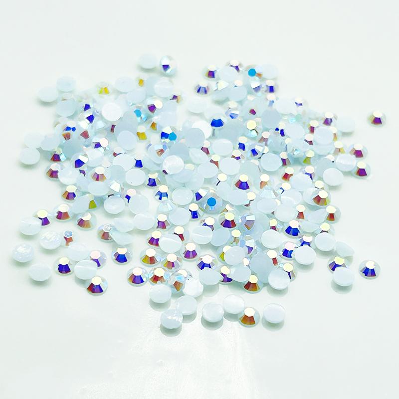 Hot Sale 2-6mm Flatback Resin Rhinestone Appliques Round Shape Bulk Colors for Nail Art Decoration Shoes Clothes Cup DIY