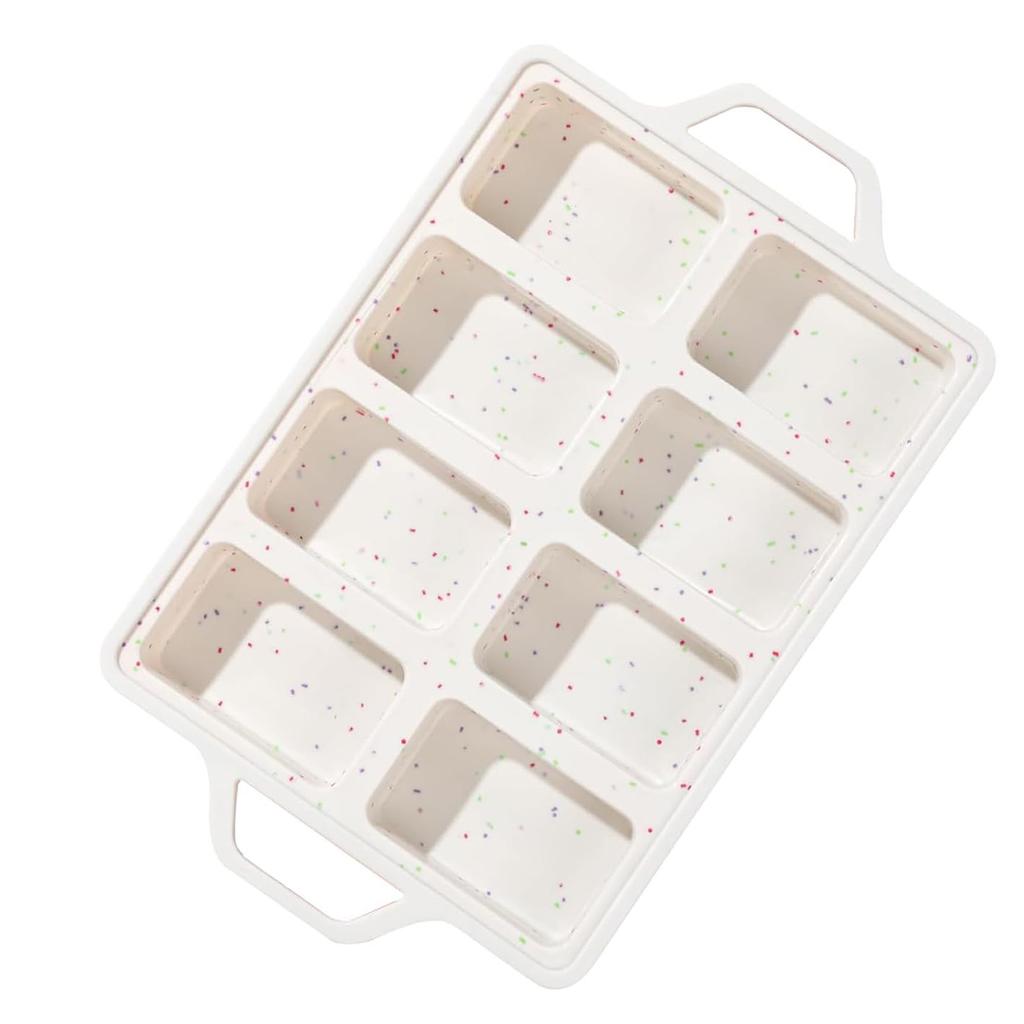Silicone Mini Loaf Pan, Metal Reinforced Mini Bread Loaf Pans Non-stick Banana Bread Pans Baking 8 Cavities Small Muffin Pans