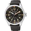 Eco-Drive AW5000-24E Черные Мужские Аналоговые Повседневные На Солнечной Батарее